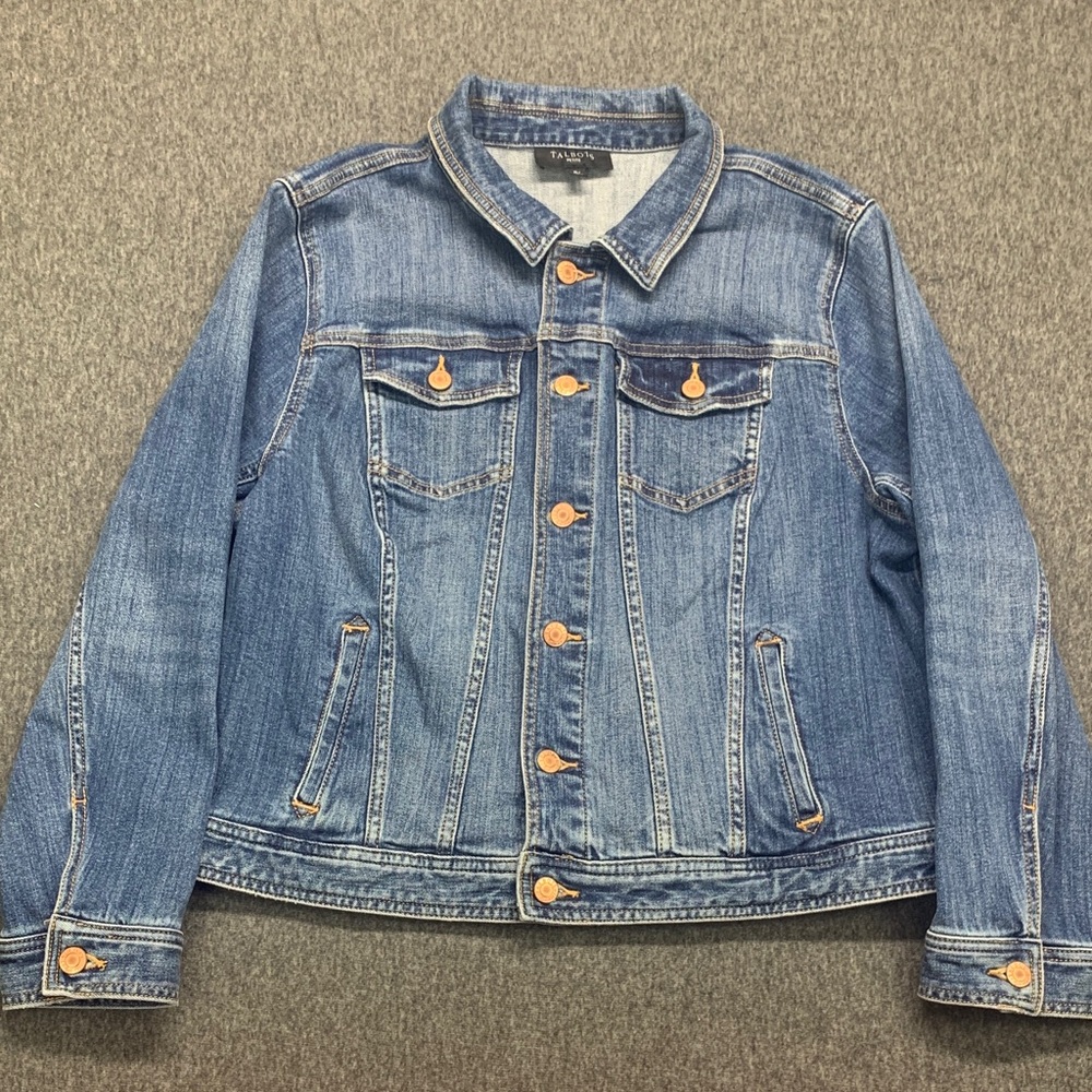 Talbots Classic Jean Jacket Women's Denim Blue - Size XLP PETITE